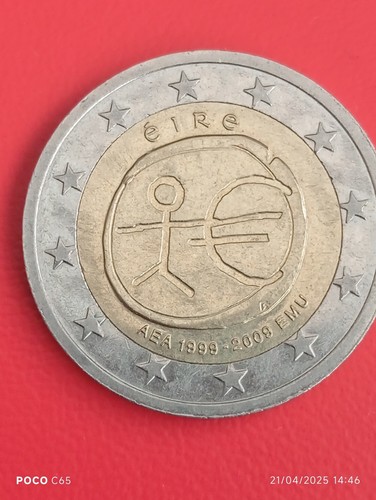 Euro stickman coin with - 2,